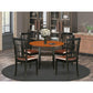 Dining Room Set Black & Cherry SUNI5-BCH-LC By East West Furniture | Dining Sets | Modishstore