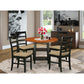 Dining Room Set Black & Cherry SUPF5-BCH-C By East West Furniture | Dining Sets | Modishstore