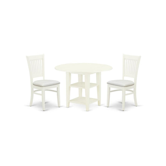 Dining Table - Dining Chairs SUVA3 - LWH - C By East West Furniture | Dining Sets | Modishstore