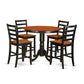 5 Pc Pub Table Set - Kitchen Dinette Table And 4 Bar Stools. By East West Furniture | Bar Stools & Table | Modishstore - 2