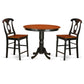 3 Pc Pub Table Set - Small Kitchen Table And 2 Counter Height Stool. By East West Furniture | Bar Stools & Table | Modishstore - 2
