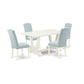 5-Pc Dining Room Table Set- 4 Parson Chairs And Dining Tables By East West Furniture | Dining Sets | Modishstore