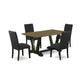 5-Piece Dinette Room Set- 4 Parson Chairs By East West Furniture | Dining Sets | Modishstore