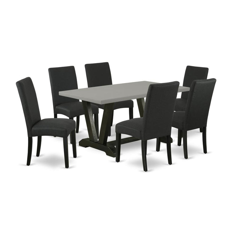 7-Pc Dining Room Set- 6 Dining Room Chairs By East West Furniture | Dining Sets | Modishstore