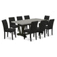 9-Piece Kitchen Table Set Includes 8 Modern Chairs By East West Furniture | Dining Sets | Modishstore