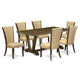 7Pc Kitchen Table Set Offers A Dining Table And 6 Parsons Dining Chairs By East West Furniture | Dining Sets | Modishstore