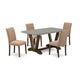 5-Piece Dinette Set Includes 4 Dining Room Chairs By East West Furniture | Dining Sets | Modishstore