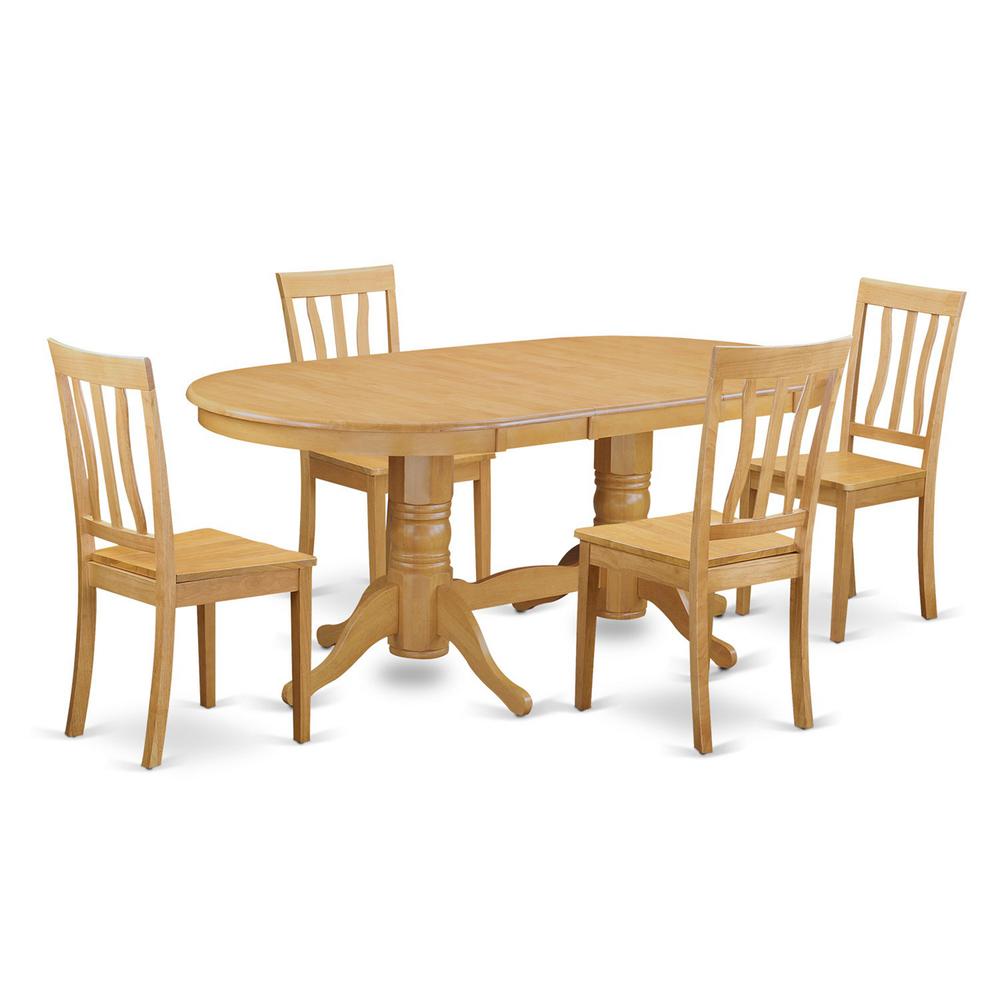 5 Pc Table And Chairs Set - Dining Table And 4 Dining Chairs By East West Furniture | Dining Sets | Modishstore - 2
