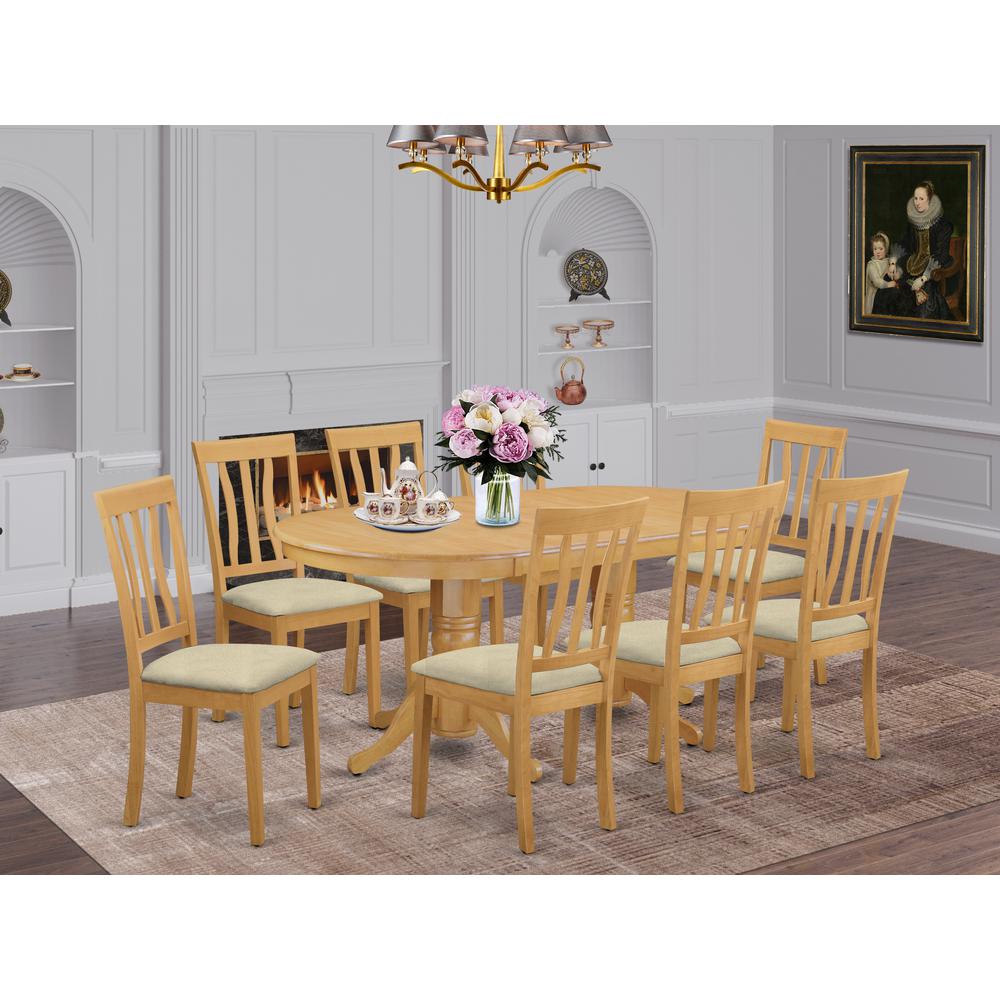 9 Pc Dining Room Set - Kitchen Dinette Table And 8 Kitchen Dining Chairs By East West Furniture | Dining Sets | Modishstore - 2