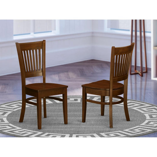 Vancouver Wood Seat Dining Chairs In Espresso Finish, Set Of 2 By East West Furniture | Dining Chairs | Modishstore