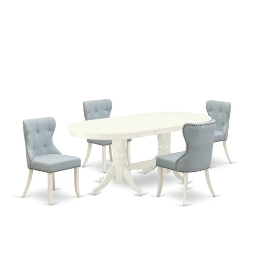 Furniture A Dining Room Table Set Of 4 Great Parson Dining Chairs By East West Furniture | Dining Sets | Modishstore