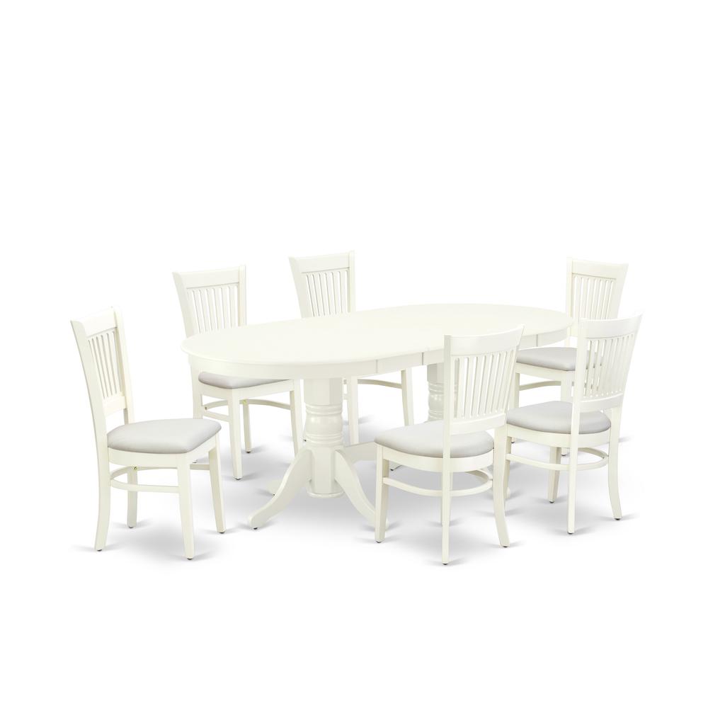 7-Pc Dining Table Set- 6 Kitchen Chair By East West Furniture | Dining Sets | Modishstore