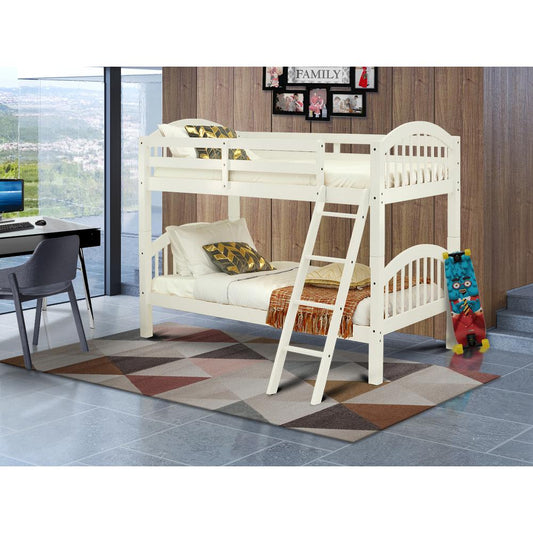 Youth Bunk Bed White VEB-05-T By East West Furniture | Beds | Modishstore
