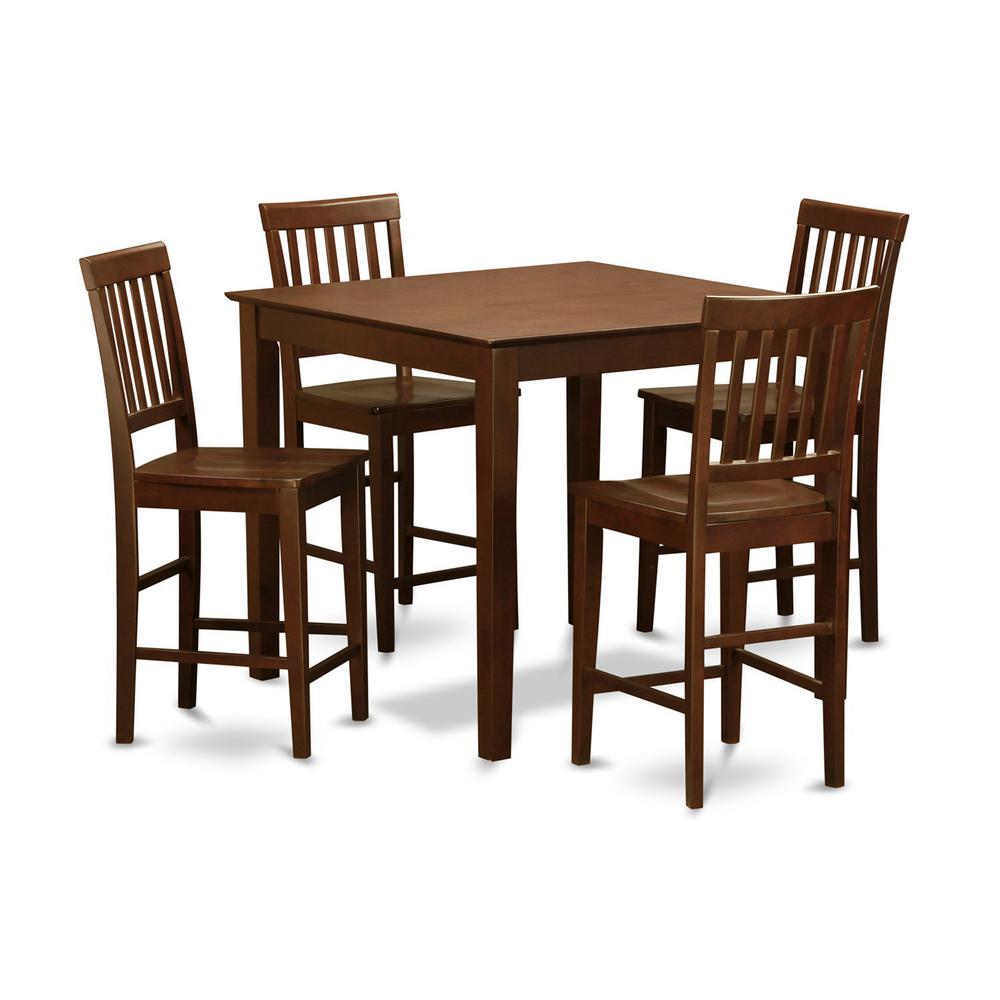 5 Pc Pub Table Set-Counter Height Table And 4 Kitchen Chairs. By East West Furniture | Bar Stools & Table | Modishstore - 2