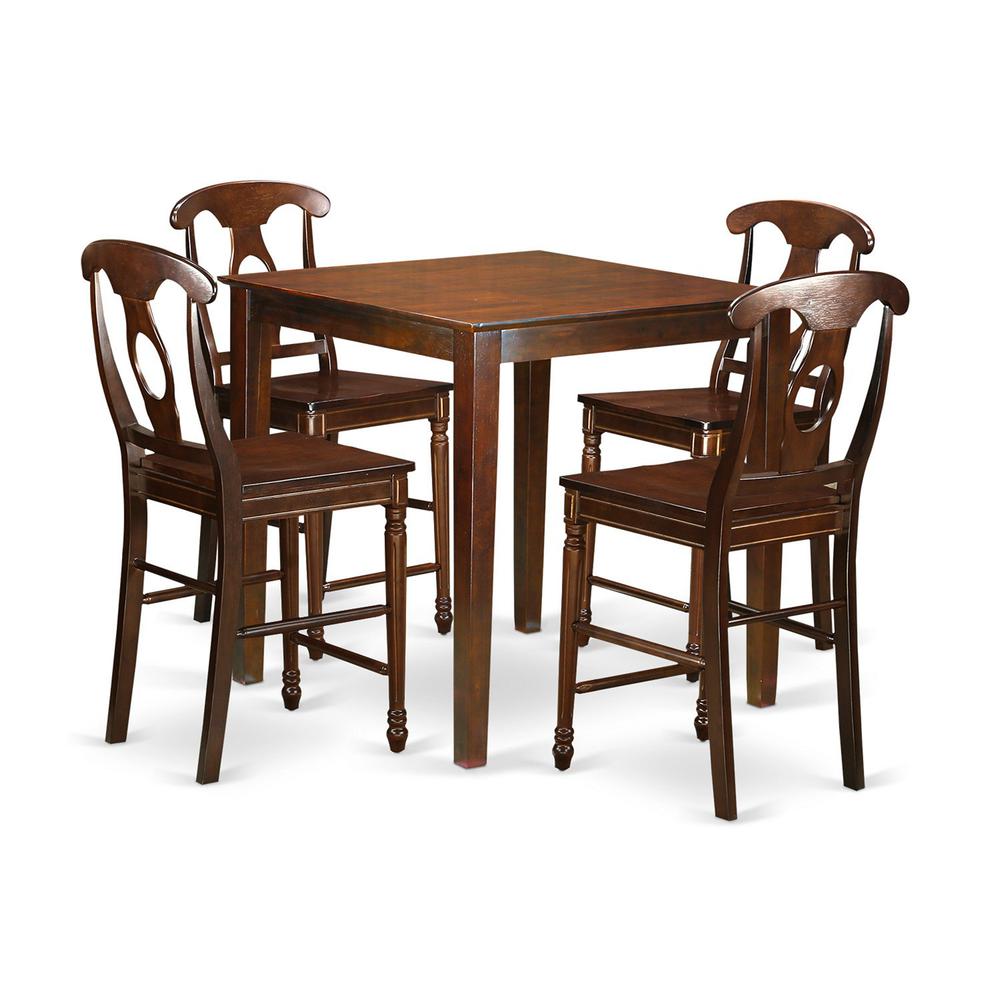 5 Pc Counter Height Set - High Table And 4 Dining Chairs. By East West Furniture | Dining Sets | Modishstore - 2