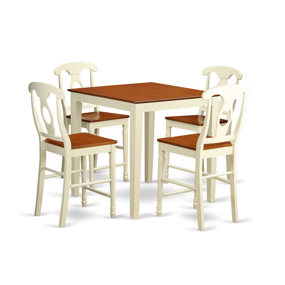 5 Pcpub Table Set - High Table And 4 Bar Stools. By East West Furniture | Bar Stools & Table | Modishstore - 2