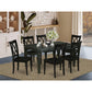Dining Room Set Black WECL7-BLK-W By East West Furniture | Dining Sets | Modishstore