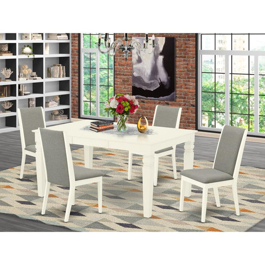 Dining Room Set Linen White WELA5 - WHI - 06 By East West Furniture | Dining Sets | Modishstore