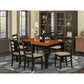7 Pc Dining Set With A Dining Table And 6 Kitchen Chairs In Black By East West Furniture - Wepf7-Bch-C | Dining Sets | Modishstore - 2
