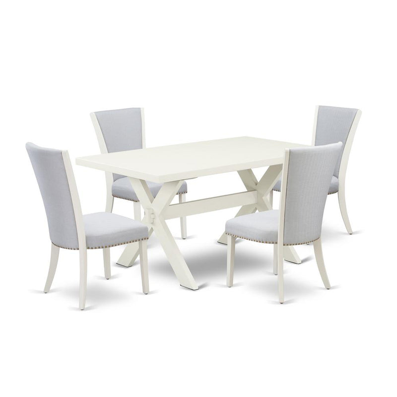 5-Piece Dining Set Consists Of 4 Dining Room Chairs By East West Furniture | Dining Sets | Modishstore