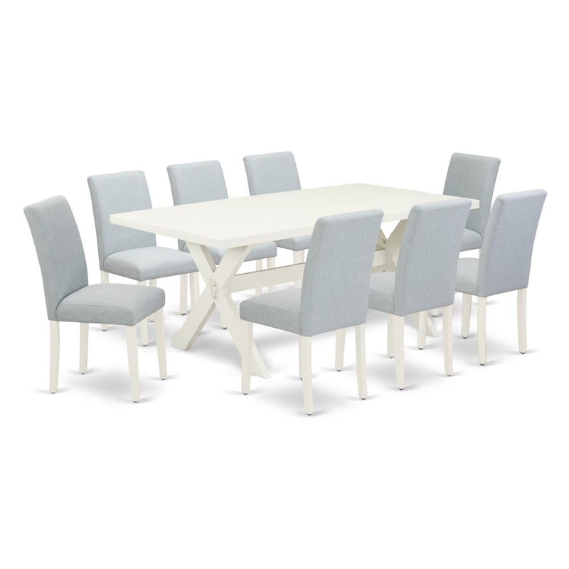 9-Pc Dinette Set Includes 8 Dining Chairs By East West Furniture | Dining Sets | Modishstore