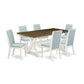 7Pc Dinette Set Includes A Dining Room Table And 6 Parson Dining Chairs By East West Furniture | Dining Sets | Modishstore