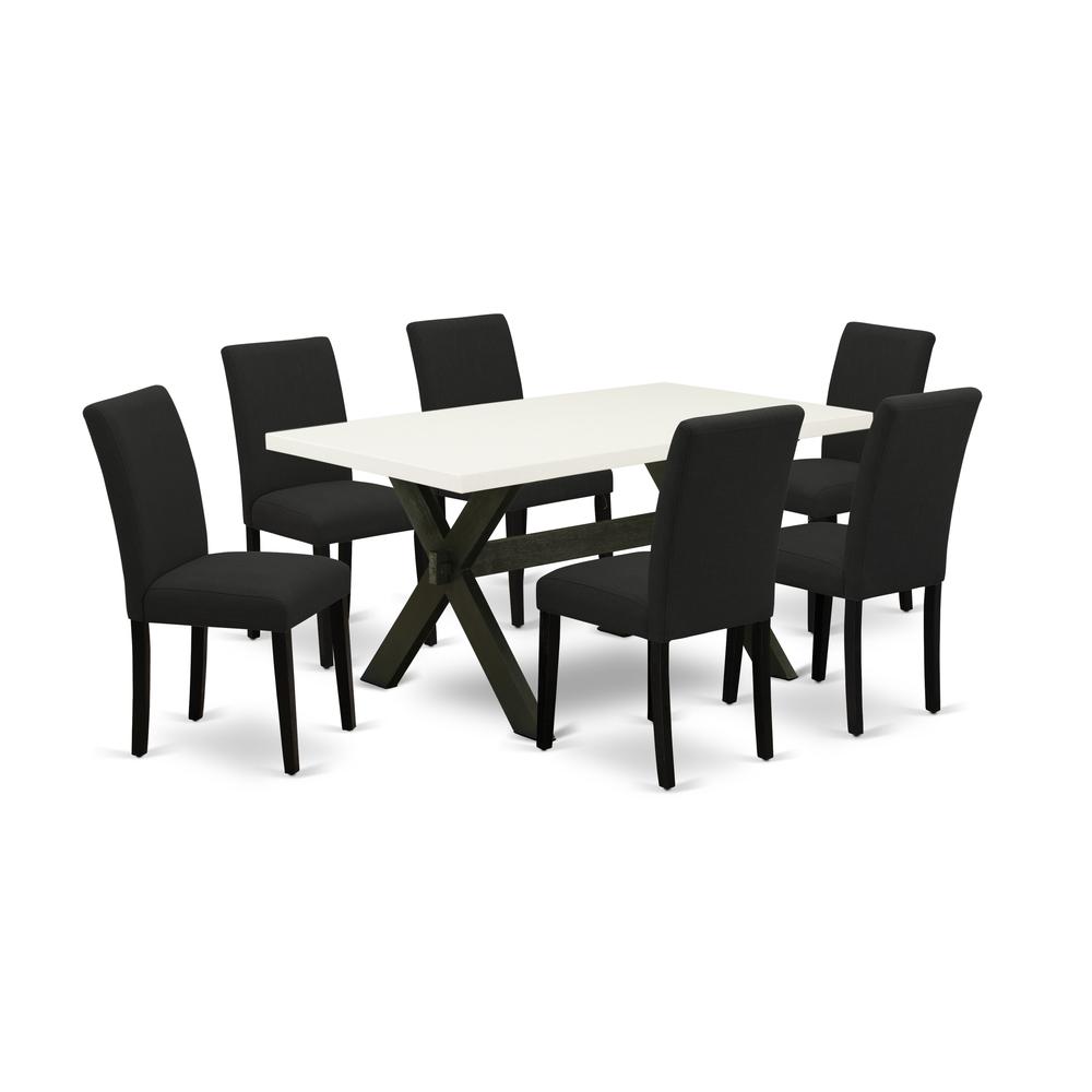 7-Piece Dinette Set Includes 6 Dining Room Chairs By East West Furniture | Dining Sets | Modishstore