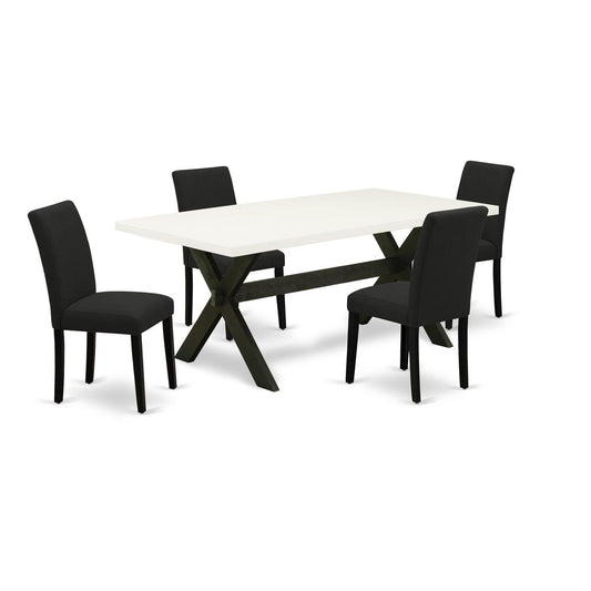 5-Pc Kitchen Table Set Includes 4 Dining Chairs By East West Furniture | Dining Sets | Modishstore