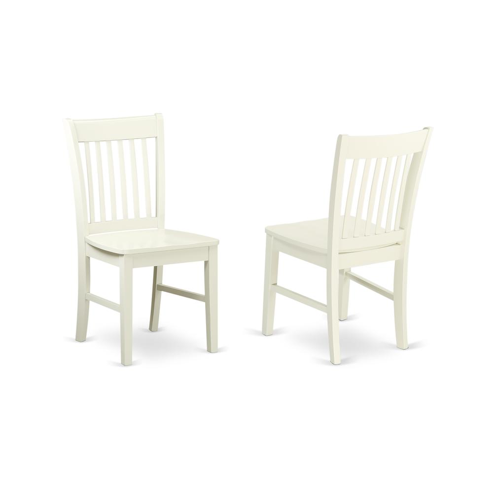 Dining Room Set Linen White CANO6-LWH-W By East West Furniture | Dining Sets | Modishstore - 4