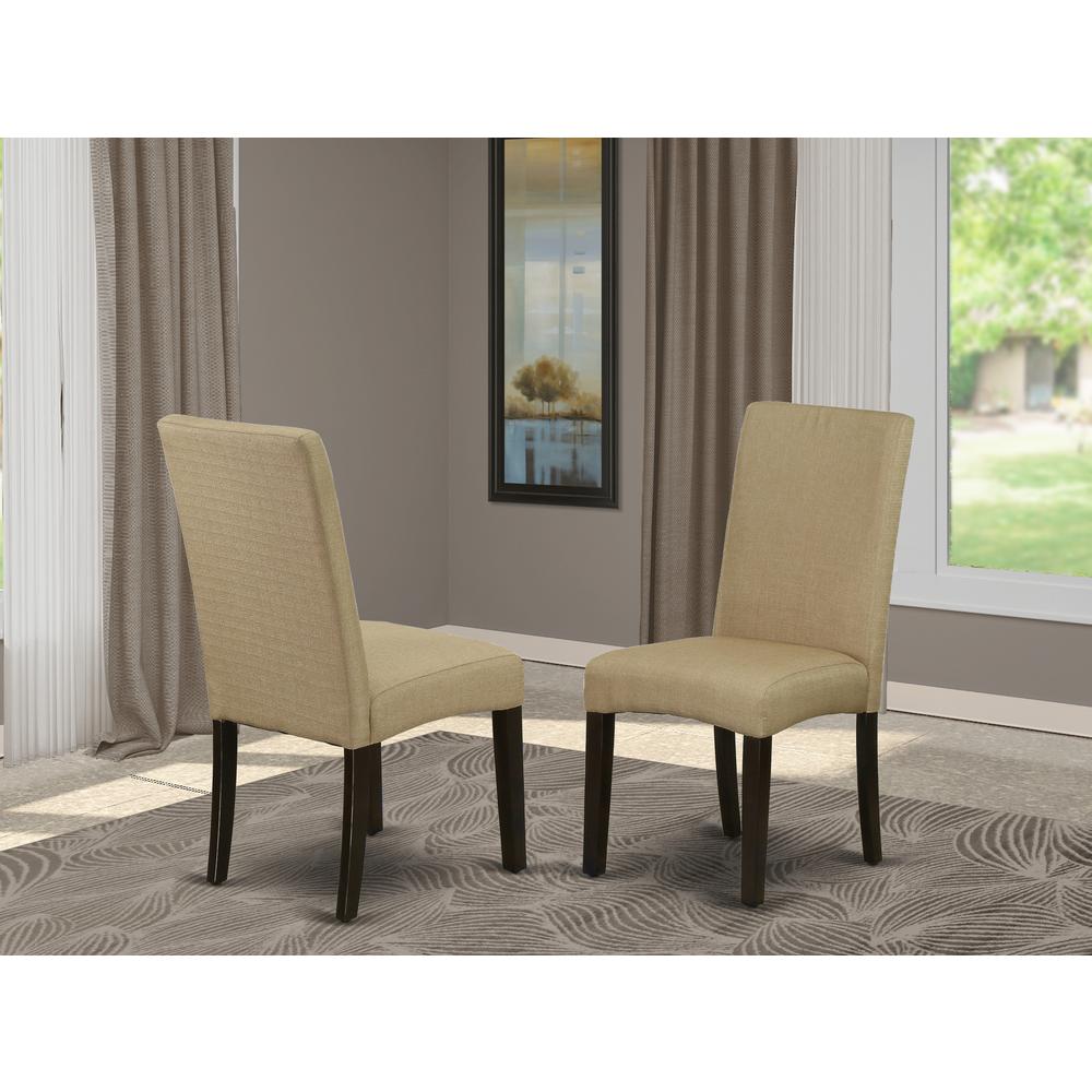 Dining Chair Cappuccino DRP5T03 By East West Furniture | Dining Chairs | Modishstore - 2