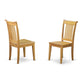 Dining Chair Oak POC-OAK-W By East West Furniture | Dining Chairs | Modishstore