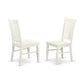 7 Pc Dining Room Set-Dining Table And 6 Dining Chairs By East West Furniture - West7-Whi-W | Dining Sets | Modishstore - 4