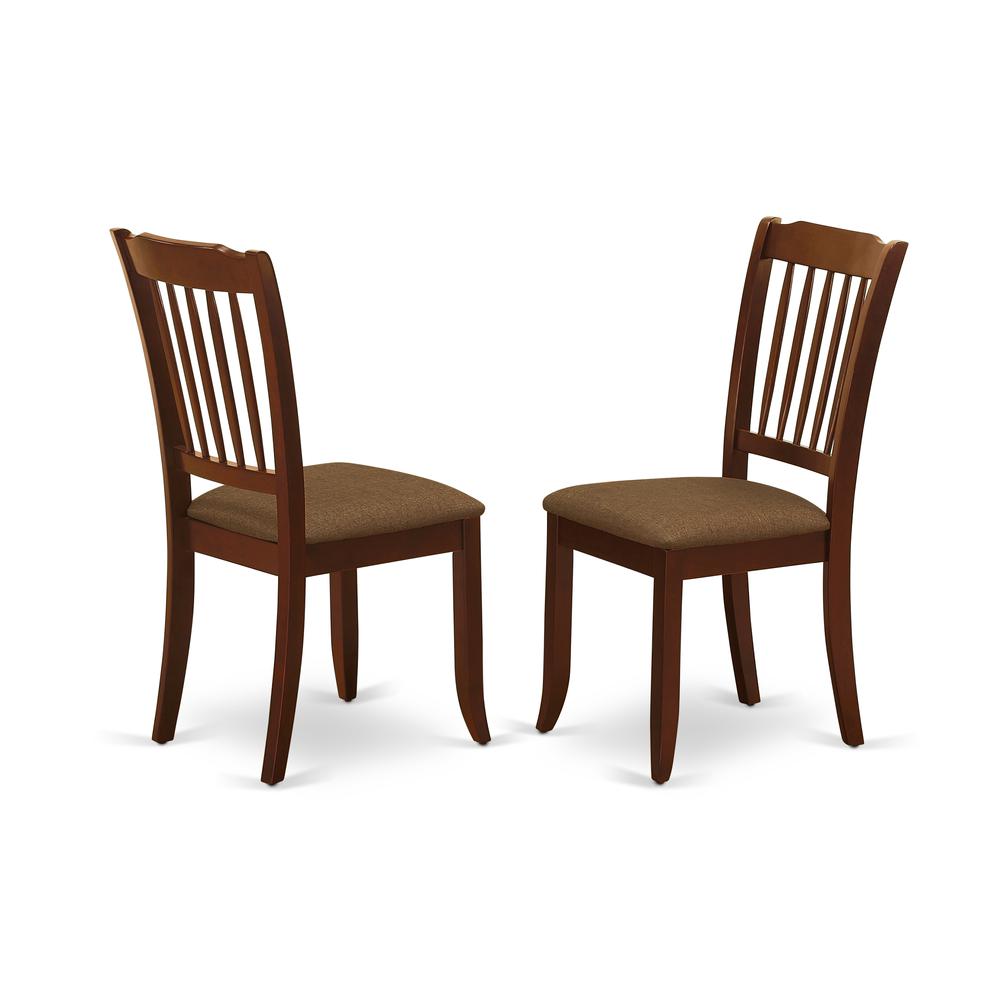 Dining Chair Mahogany DAC-MAH-C By East West Furniture | Dining Chairs | Modishstore