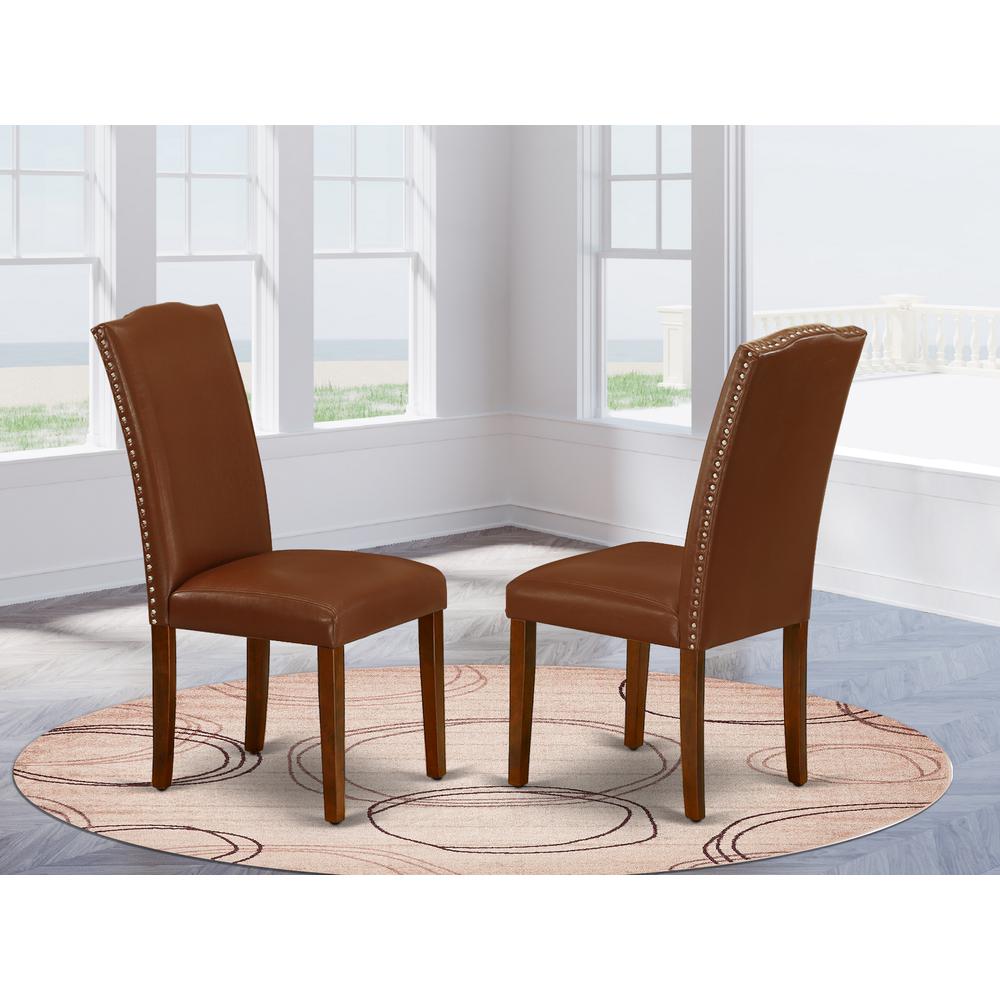 Dining Chair Mahogany ENP3T66 By East West Furniture | Dining Chairs | Modishstore - 2