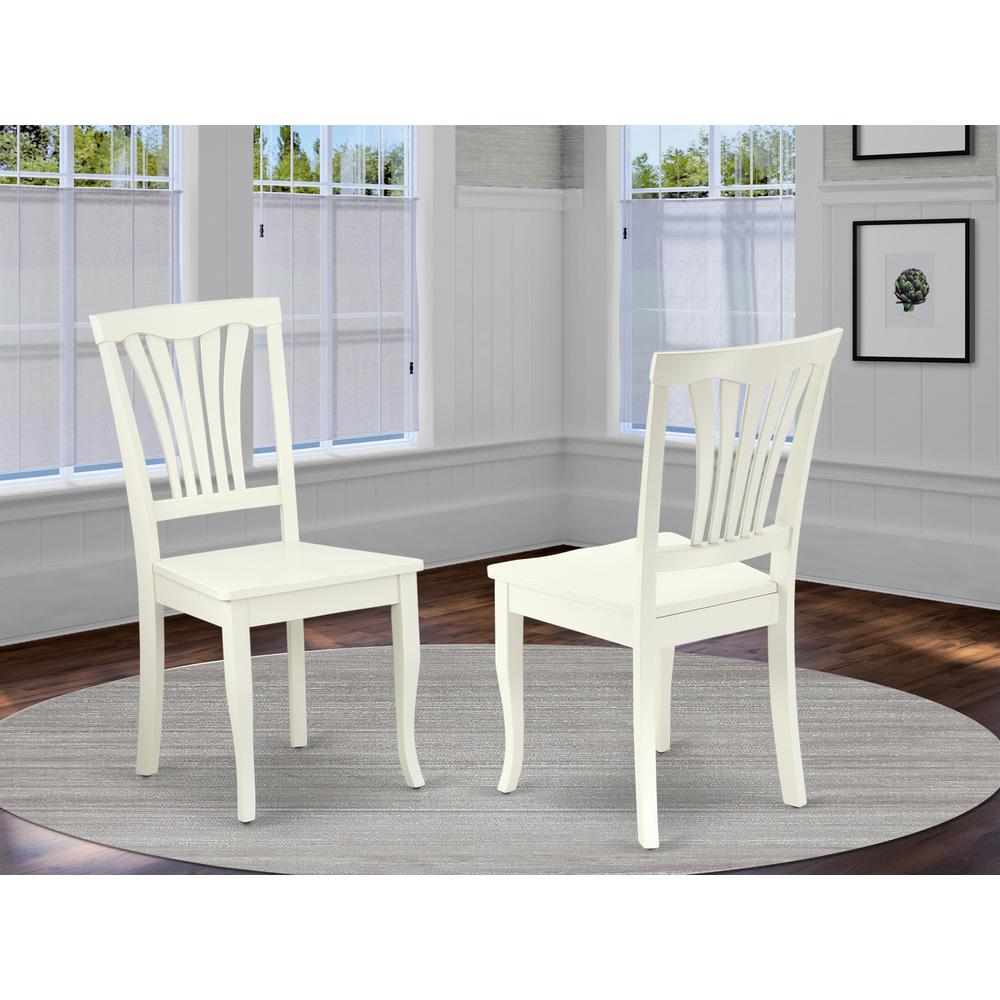 Dining Chair Linen White AVC-LWH-W By East West Furniture | Dining Chairs | Modishstore - 2