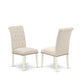 Dining Room Set Linen White SHBR5-WHI-02 By East West Furniture | Dining Sets | Modishstore - 4