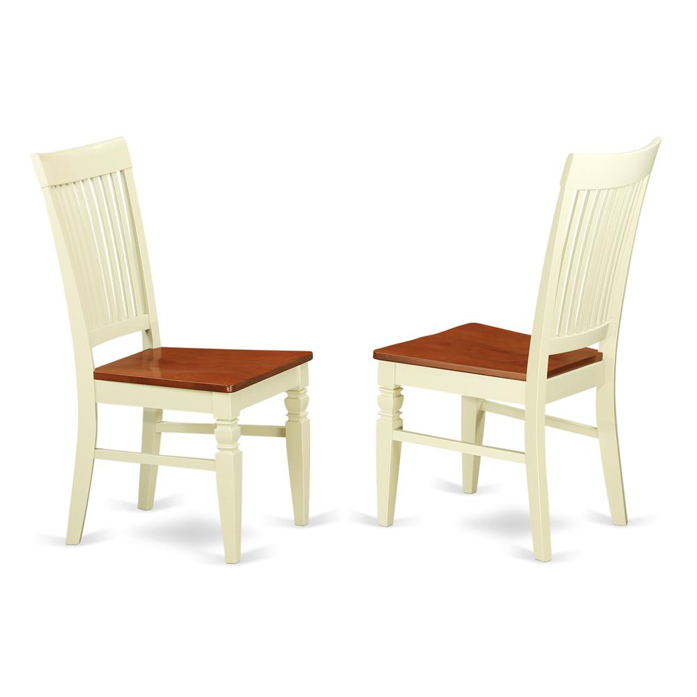 Dining Room Set Buttermilk & Cherry WEST5-BMK-W By East West Furniture | Dining Sets | Modishstore - 4
