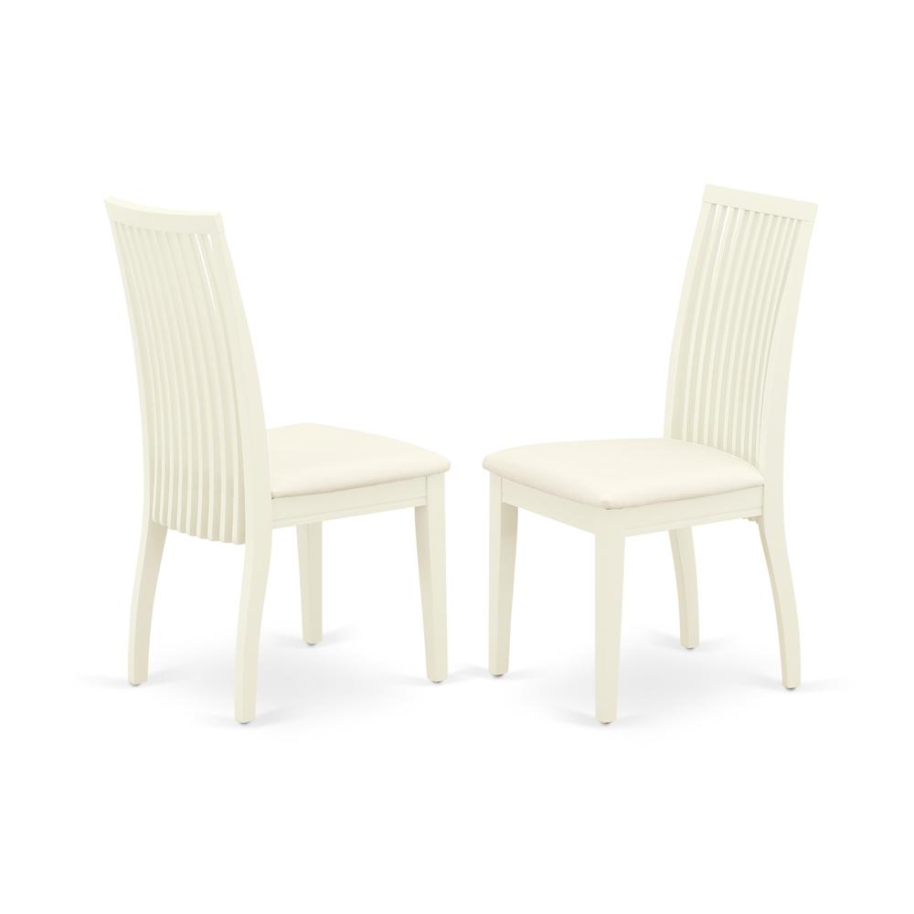 Dining Chair Linen White IPC-LWH-C By East West Furniture | Dining Chairs | Modishstore