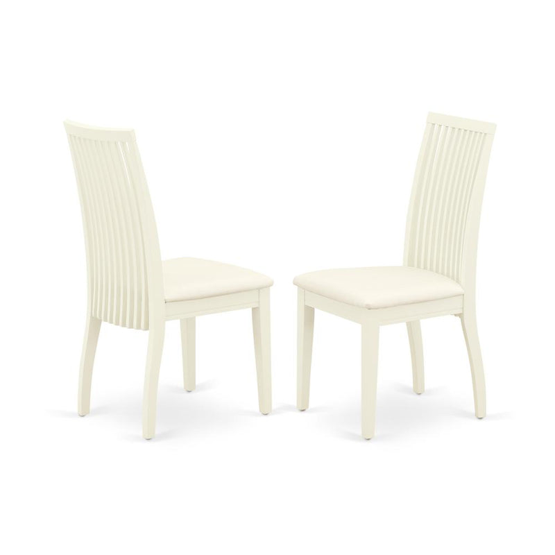 Dining Chair Linen White IPC-LWH-C By East West Furniture | Dining Chairs | Modishstore