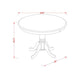 Antique Table 36" Round With Black And Cherry Finish By East West Furniture | Dining Tables | Modishstore - 5