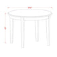 Boston Table 42" Round With 4 Tapered Legs By East West Furniture | Dining Tables | Modishstore - 3
