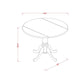 3 Pc Small Kitchen Table Set-Round Kitchen Table And 2 Chairs By East West Furniture | Dining Sets | Modishstore - 3