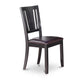 Dudley Dining Chair With Faux Leather Upholstered Seat In Black Finish, Set Of 2 By East West Furniture | Dining Chairs | Modishstore - 2