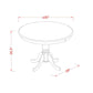 3-Pc Dining Table Set  2  Dining Chairs And Dining Tables By East West Furniture | Dining Sets | Modishstore - 5