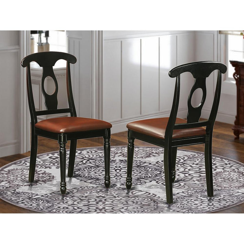 Kenley Nappoleon-Styled Dining Room Chair With Faux Leather Upholstered Seat, Set Of 2 By East West Furniture | Dining Chairs | Modishstore