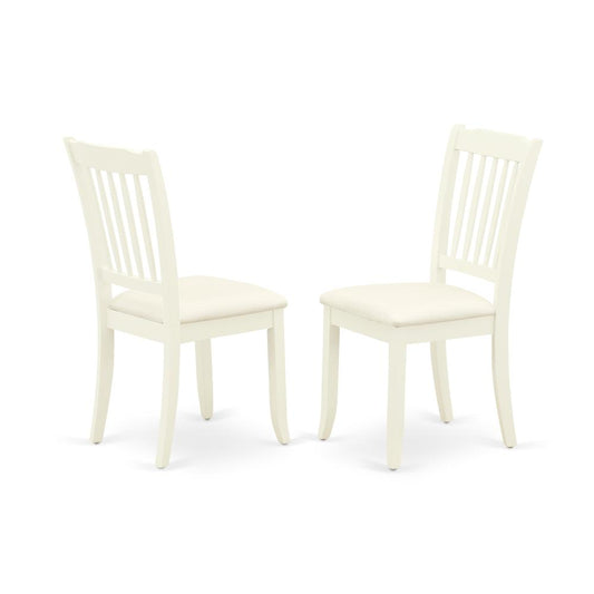 Dining Chair Linen White DAC-LWH-C By East West Furniture | Dining Chairs | Modishstore