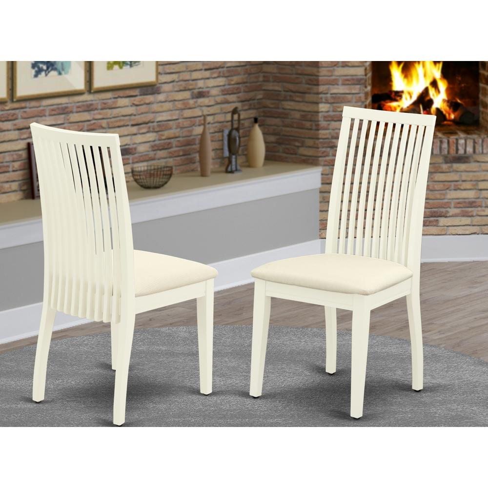 Dining Chair Linen White IPC-LWH-C By East West Furniture | Dining Chairs | Modishstore - 2