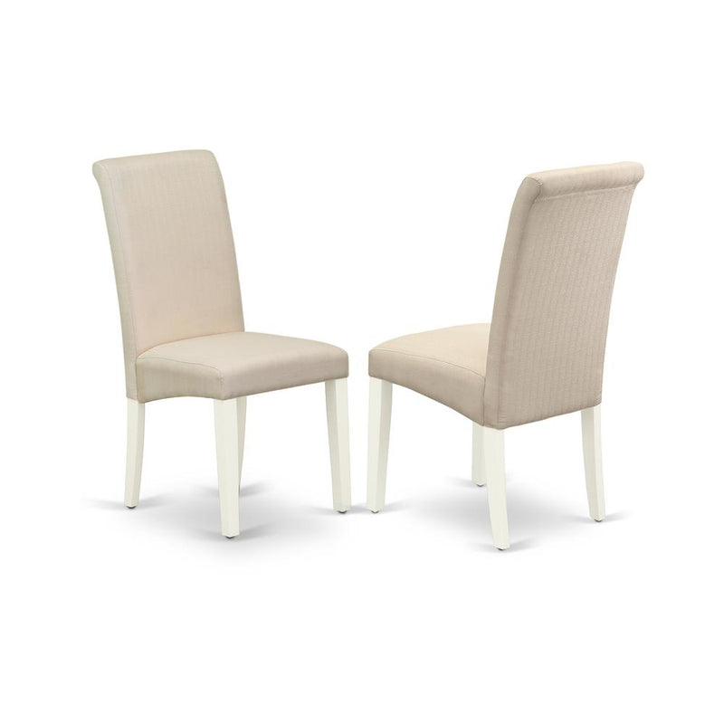 Dining Chair Linen White BAP2T01 By East West Furniture | Dining Chairs | Modishstore