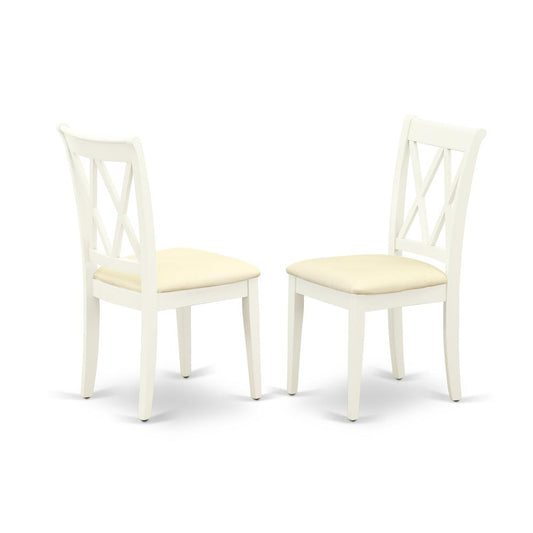 Dining Chair Linen White CLC-LWH-C By East West Furniture | Dining Chairs | Modishstore