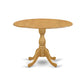5 Piece Wooden Dining Table Set - Oak Modern Dining Table And 4 Oak Wood Dining Chairs And Dining Tables By East West Furniture | Dining Sets | Modishstore - 2